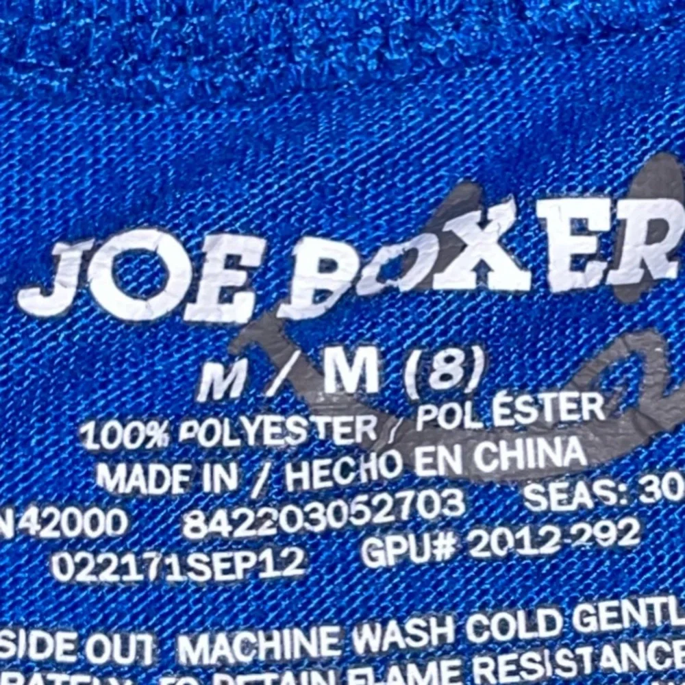 JOE BOXER Boy's Short Sleeve Pajama Top Blue With Sports Theme Size Medium 8